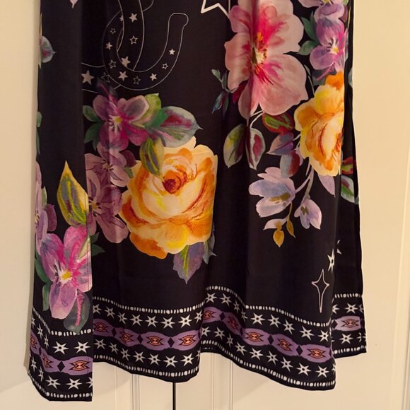 NWT Johnny Was/Jade Black Floral Maxi Dress Size L PRISTINE - Picture 5 of 9
